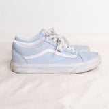 Powder Blue Leather Vans Sneakers - 8.5/39