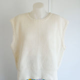 Cream Knit Vest - 10-16