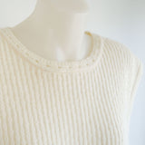 Cream Knit Vest - 10-16