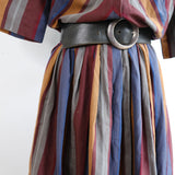 Vintage 60s Striped 'Lilian Russell' House Dress - 10-12