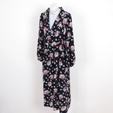Vintage 90s Navy Floral Cottagecore 'Hiyoshiya Vivid' Dress - 8-12