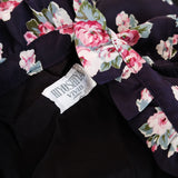 Vintage 90s Navy Floral Cottagecore 'Hiyoshiya Vivid' Dress - 8-12