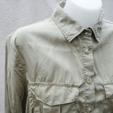 Khaki Green 'Massimo Dutti' Utility Shirt - 8-12