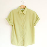 Vintage 90s Lime Green 'Bernini' Blouse - 10-14