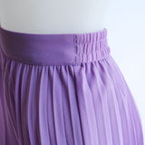 Lilac Pleated 'Witchery' Midi Skirt - 12-14