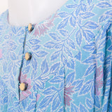 Vintage 90s Pastel Batik Print Smock Dress - 10-16