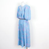 Vintage 90s Pastel Batik Print Smock Dress - 10-16