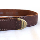 Saddle Brown Leather 'Just Jeans' Western Belt - 8-12