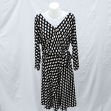 Black & White Mod Print 'Sacha Drake' Dress - 12-16