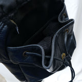 Vintage 90s Black Leather Mini Backpack